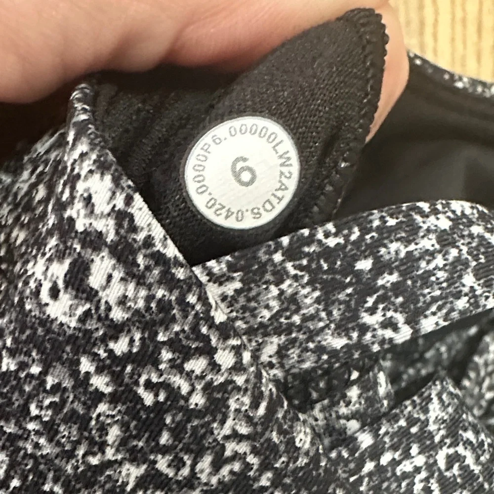 Lululemon Athletica Free to Be Moved Black and White Strappy Sports Bra